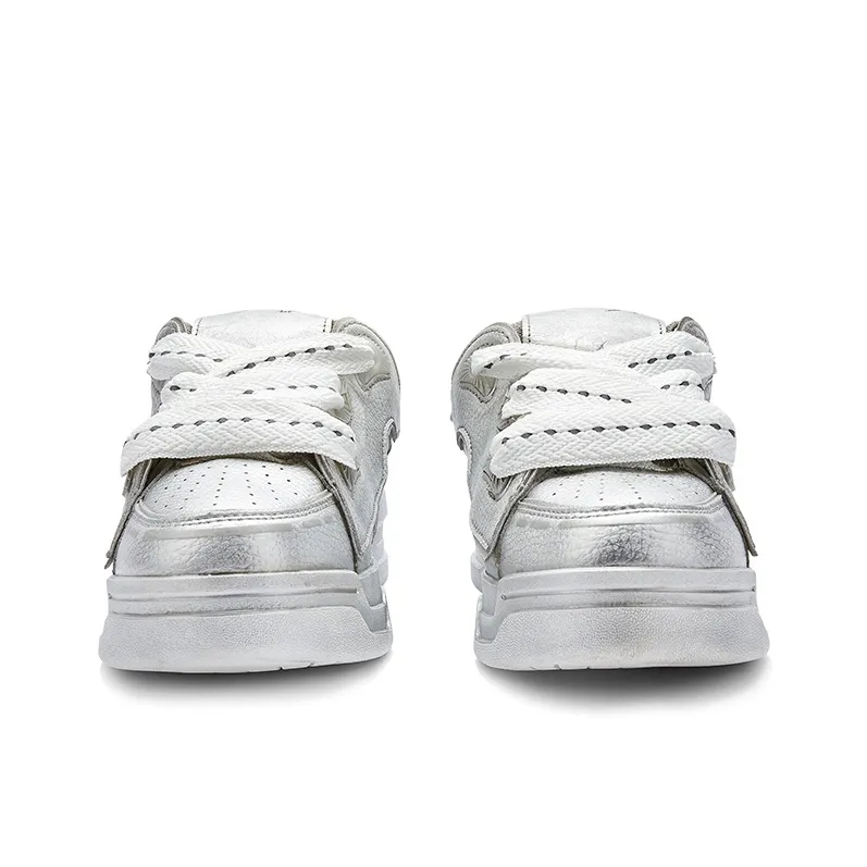 JUZI Wear-Resistant Low-Top Skateboard Shoes Women's-8