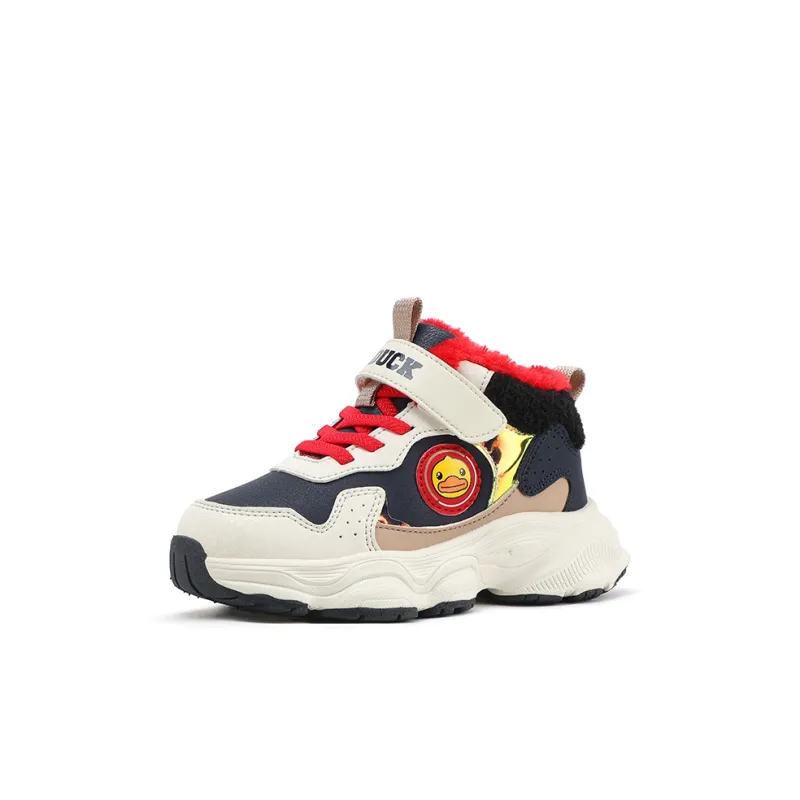 B.Duck Warm High Top Kids Lifestyle Shoes Children Aged 3 7 Years Old-1