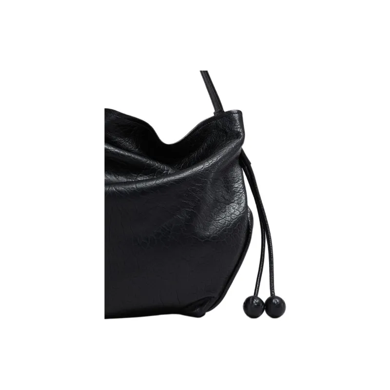 MARNI Sheepskin Crossbody Bag, Shoulder Bag Tubas Women's Black-4