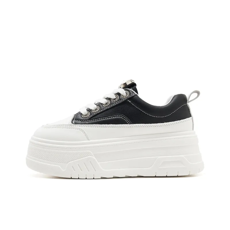 Walker Shop Height Increasing Wear Resistant Low Top Skateboard Shoes Women's-7