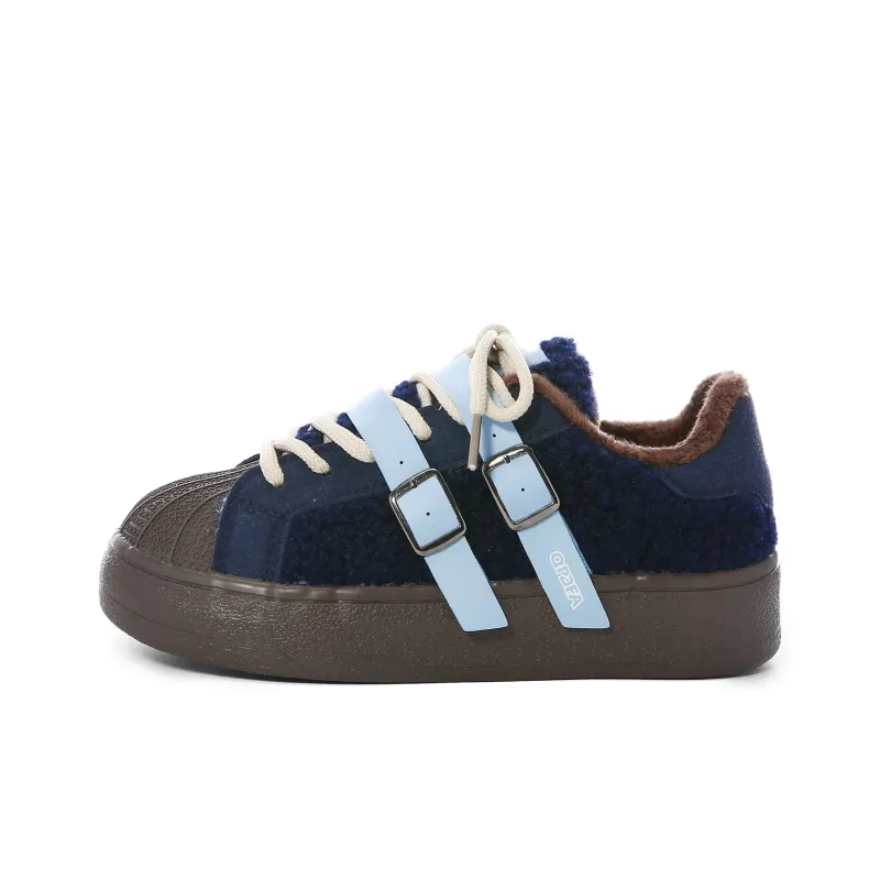 Lovely You Warm Wear-Resistant Lightweight Low-Top Skateboard Shoes Women's-5