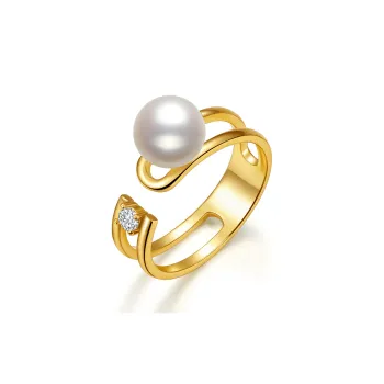 PEARL QUEEN Freshwater Pearl Rings Unisex