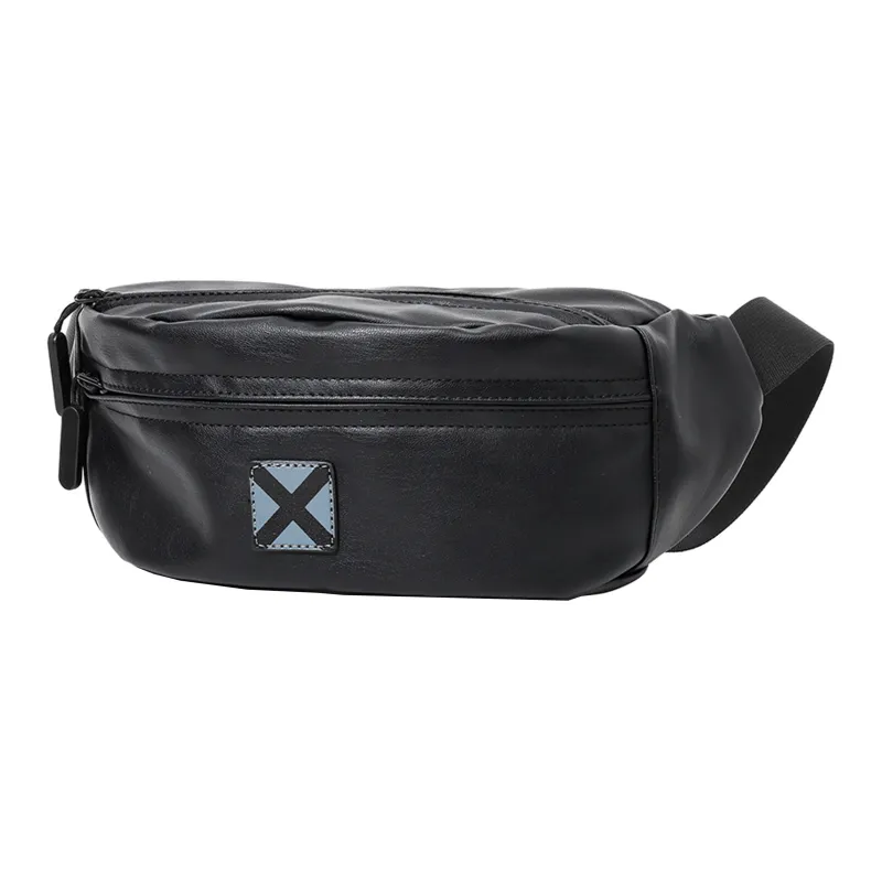 KONADCT Nylon Fabric Crossbody Fanny Pack, Sling Bag Regular Unisex Black/White/Khaki-24