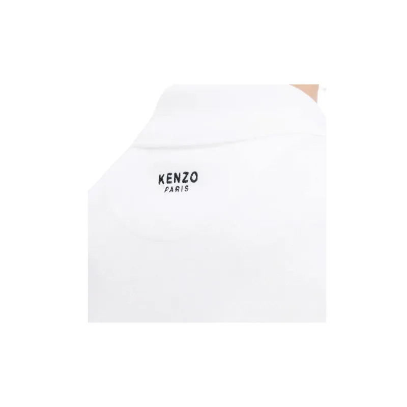 KENZO Floral Embroidered Short Sleeved Polo Shirt-6