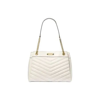 MICHAEL KORS Whitney Polyurethane One Shoulder Handbags Medium Size Women's Cream White
