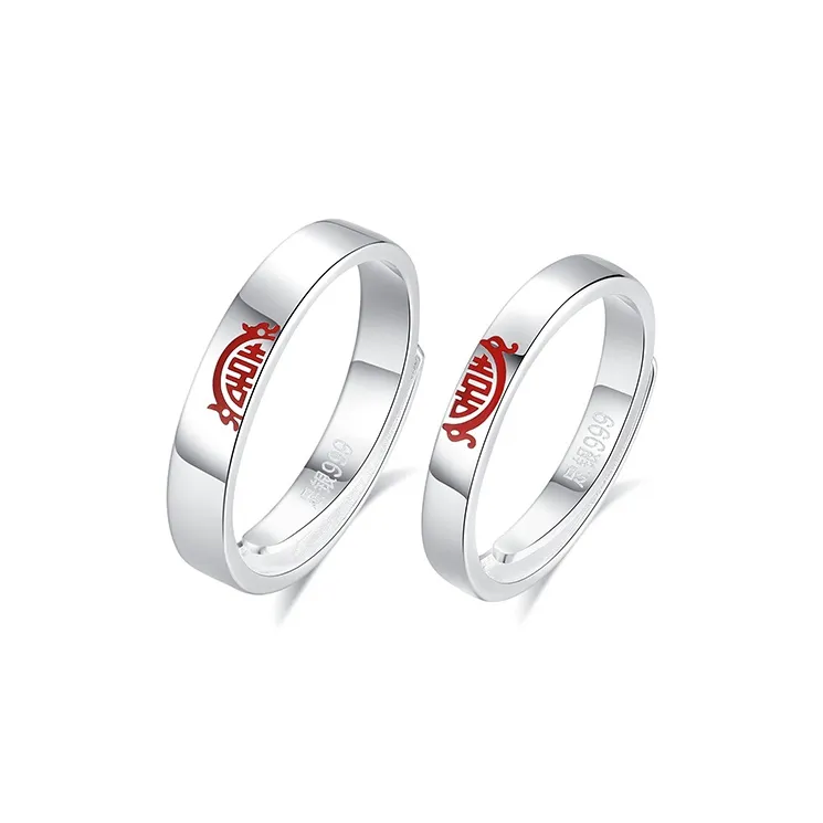 RboySe S999 Fine Silver Rings Unisex-2