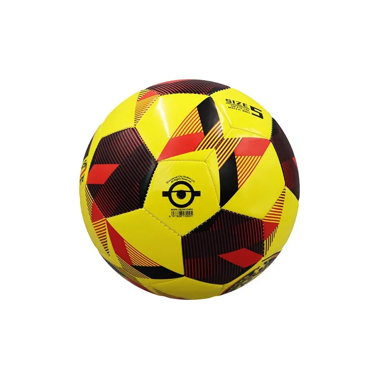 SIPAKESPORT x MINIONS Size 5 Soccer PU Unisex Yellow Black-5