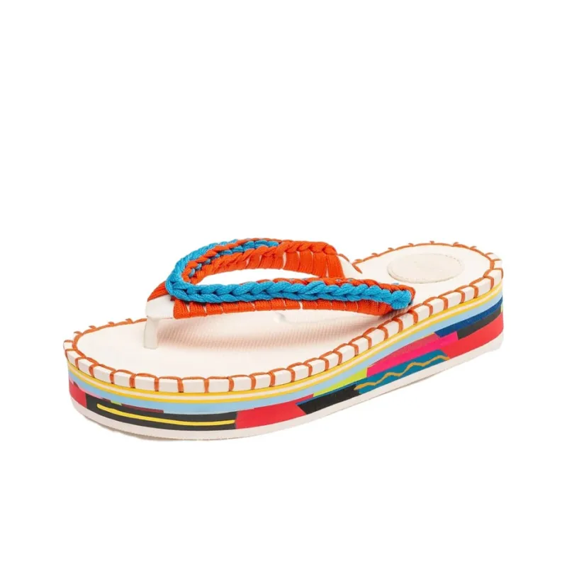 See By Chloe Stylish Sandals Women's Blue Orange-3
