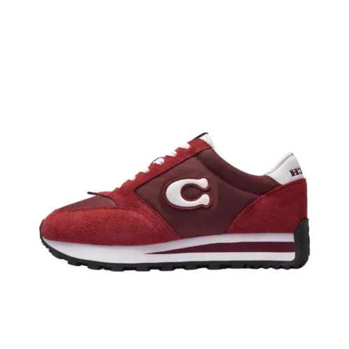 COACH Runner Low Top Casual Shoes Women's Red