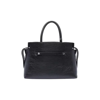 TORY BURCH MERCER Leather Shoulder Bag Crossbody Bag Handbag Medium Size Women's Black