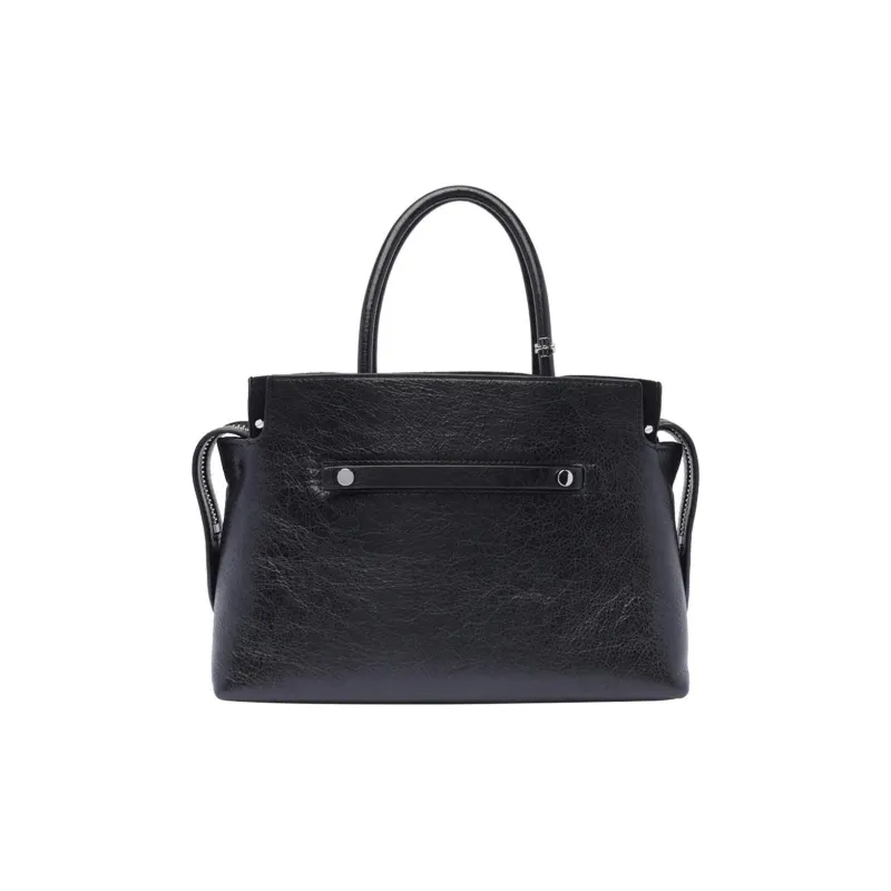 TORY BURCH MERCER Leather Shoulder Bag Crossbody Bag Handbag Medium Size Women's Black-0