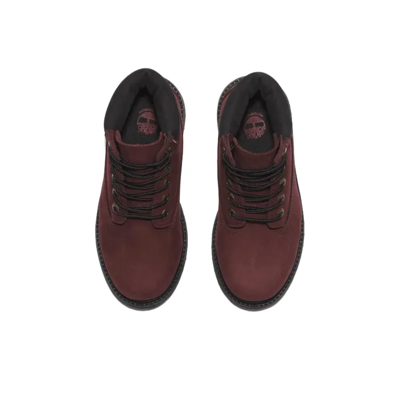 Timberland PREMIUM Abrasion Resistant Slip Resistant Short Outdoor Boots Women's Burgundy-2