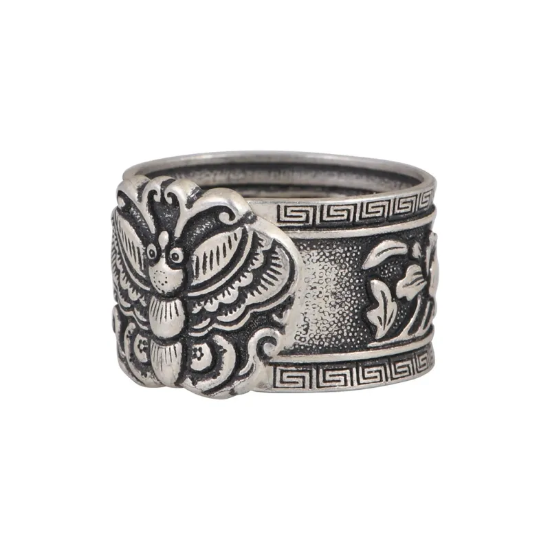 JINLUWANG 990 Fine Silver Rings Women's-0