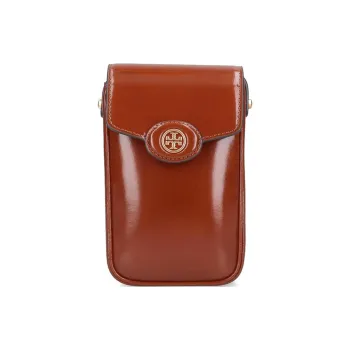 TORY BURCH Robinson Logo Plaque Phone Pouch