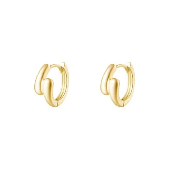 Rhymes Gold Plated Copper Earrings Women's