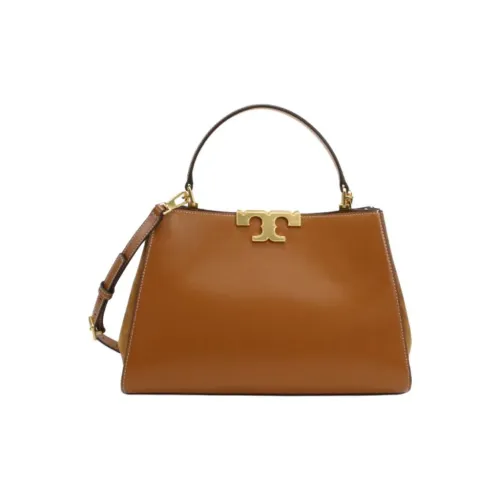 TORY BURCH Eleanor Leather Shoulder Bag, Crossbody Bag, Handbag Women's Caramel