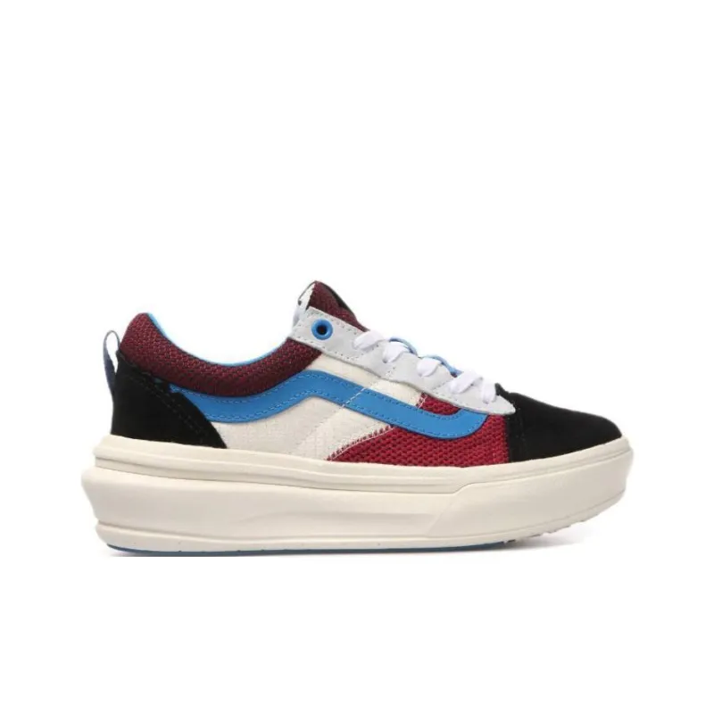 Vans Old Skool Collection Anti Slip Wear Resistant Low Top Casual Shoes Women's White Blue-1
