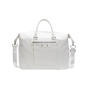 Barang Bear PU Handbag Shoulder Bag Crossbody Bag Large Size Unisex White/Black