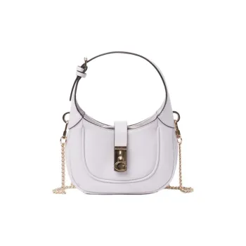 GUESS Polyurethane Hobo Bag Shoulder Bag Crossbody Bag Handbag Mini Women's Purple