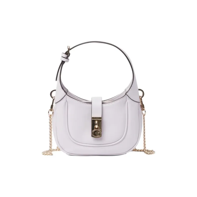 GUESS Polyurethane Hobo Bag Shoulder Bag Crossbody Bag Handbag Mini Women's Purple-0