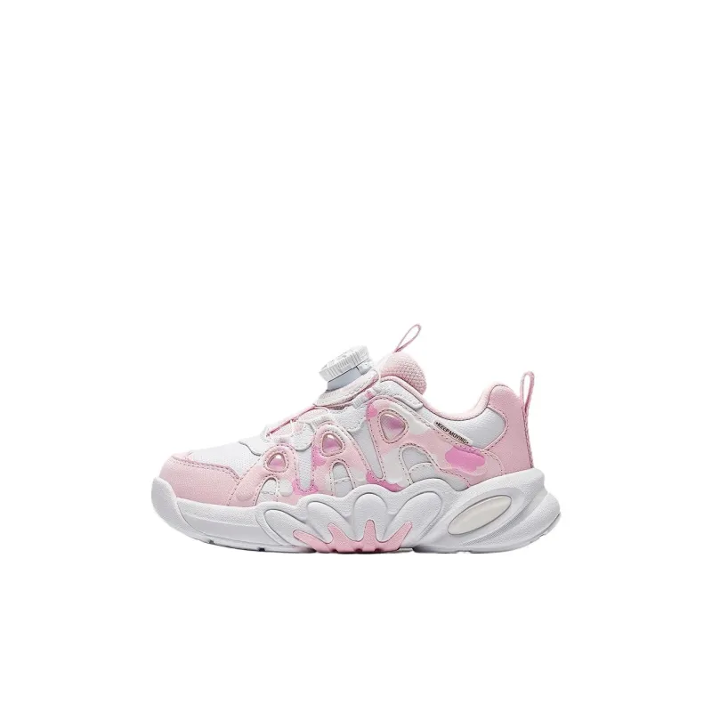 Antakids Anti Slip Wear Resistant Low Top Kids Lifestyle Shoes Anta White/Pastel Pink Kids'-0