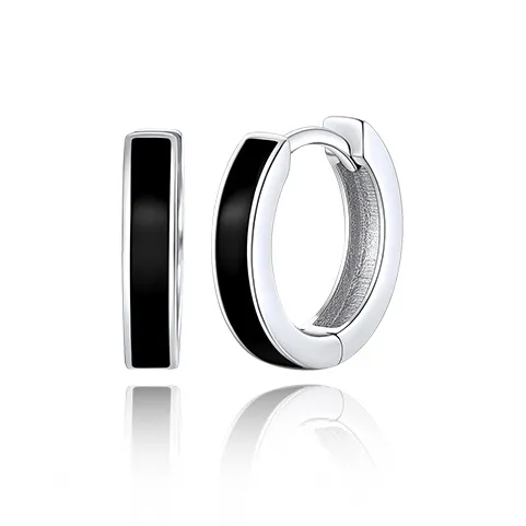 CUOOYINO 925 Sterling Silver Earrings Men's