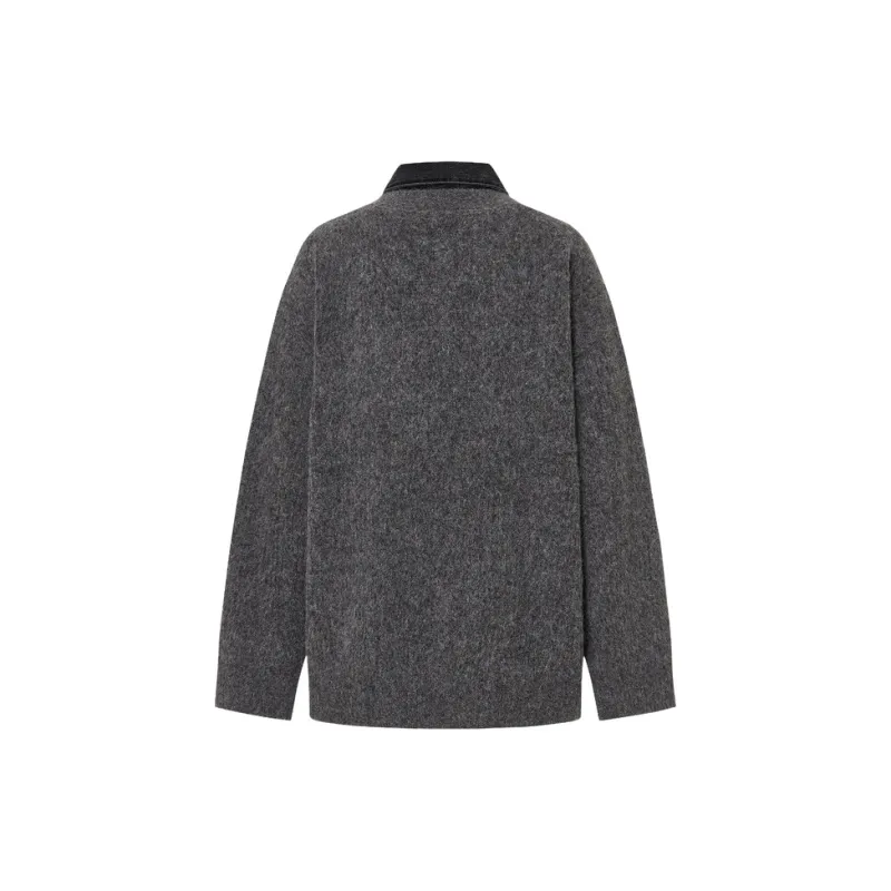 MOCO Knitwear Women's Dark Heather Gray-1