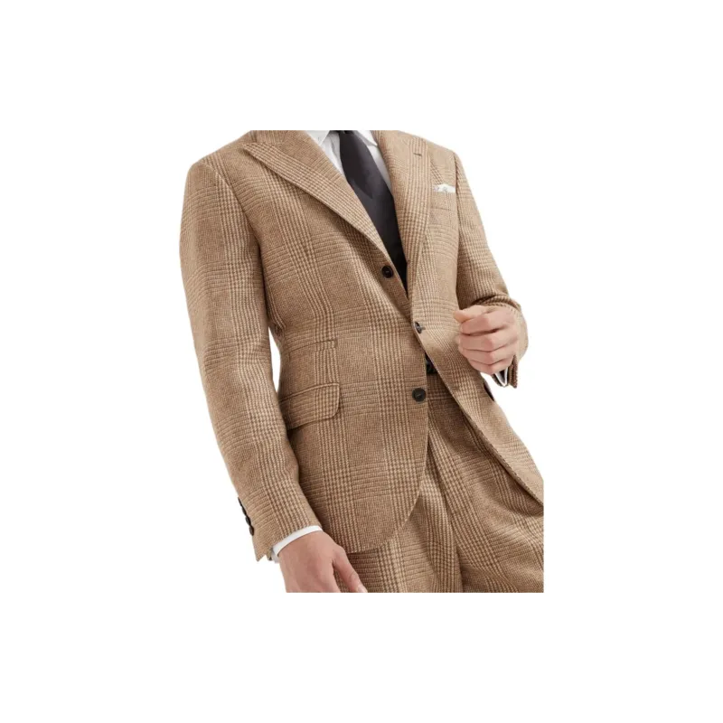 Brunello Cucinelli FW24 Business Suits Men's Brown-3