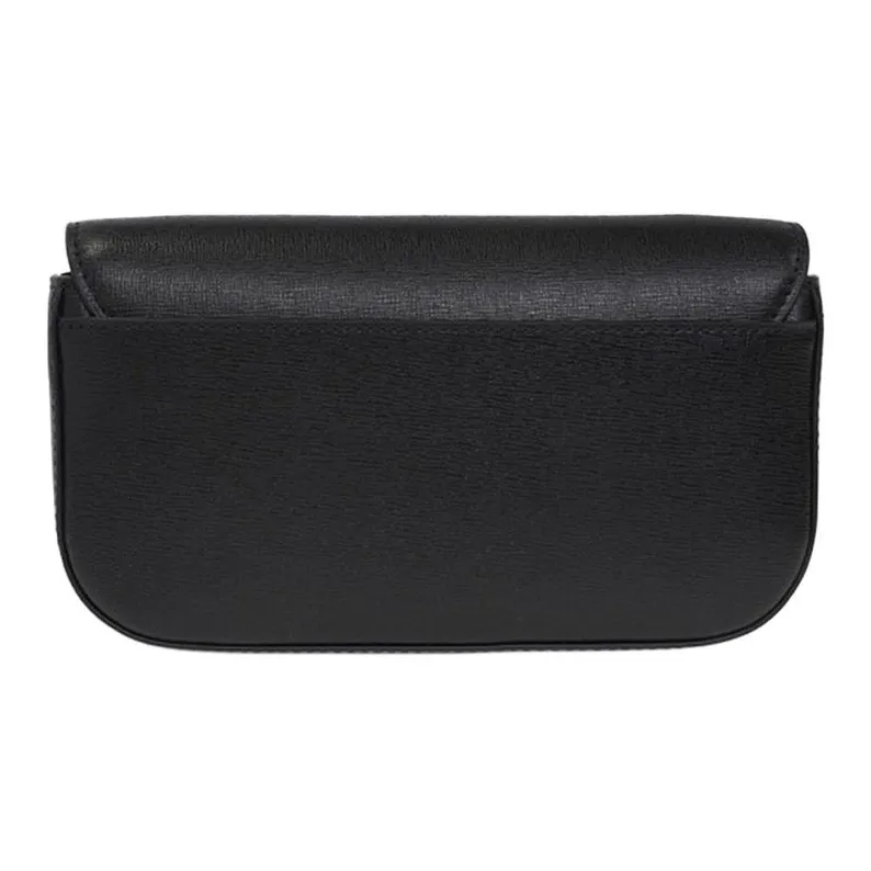 TORY BURCH Robinson Cow Leather Wallet Women's Black-2