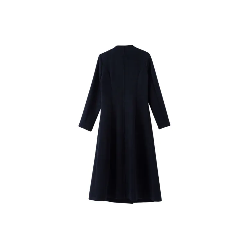 Late White Coat Women's Dark Blue-1