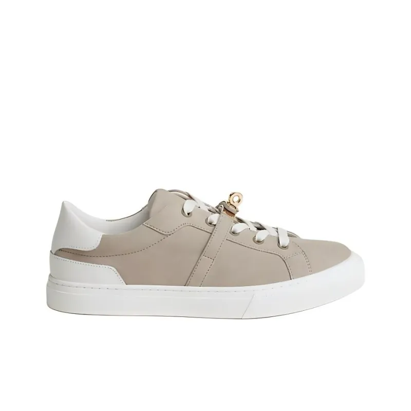 HERMES Day Low Top Skateboard Shoes Women's Beige-1