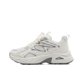 WARRIOR Chunky Sneakers Women's Low Top Silver