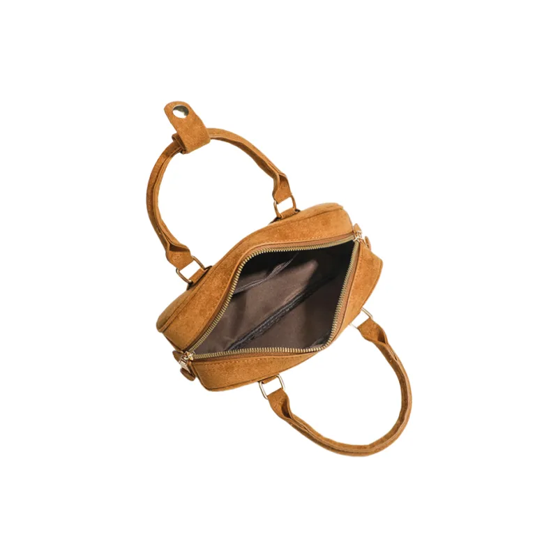 OCTSUI PU One Shoulder Handbags Women's Brown-5