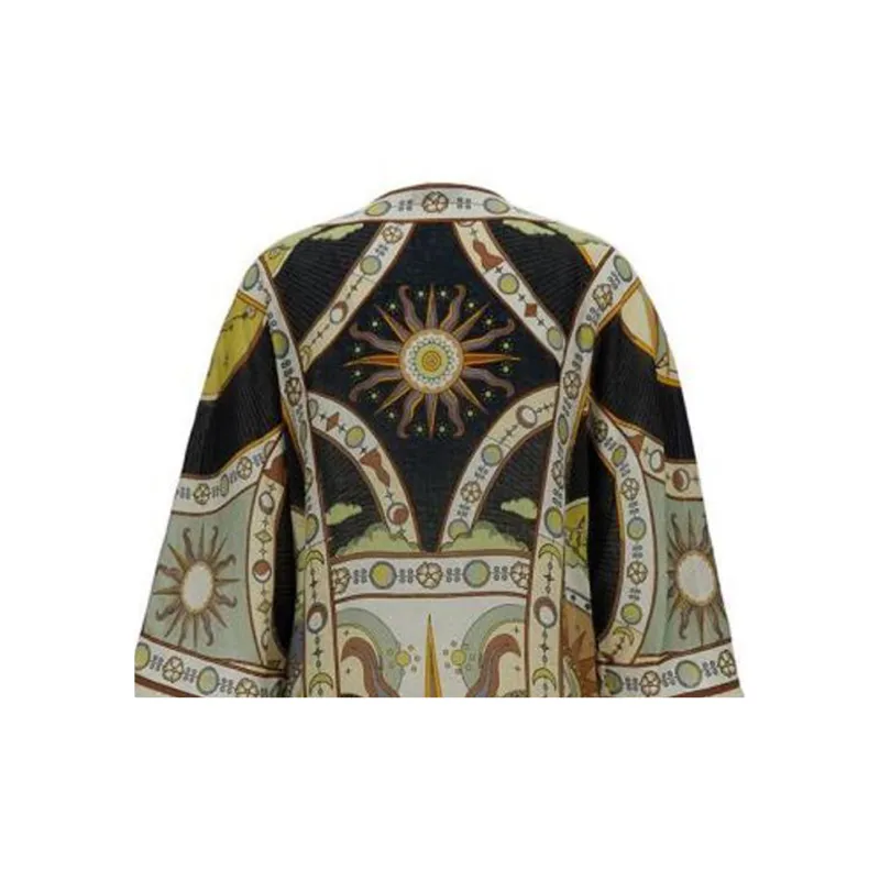 TORY BURCH Graphic print Linen Midi Dress-4