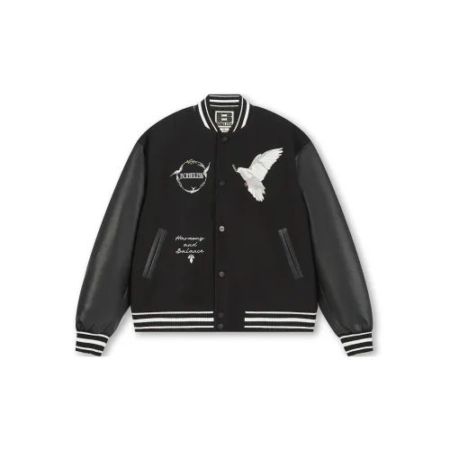 BONELESS Baseball Jacket Unisex Black