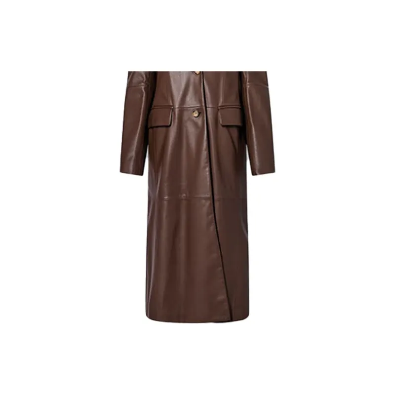 SportMa Leather Jacket Women's Brown-5