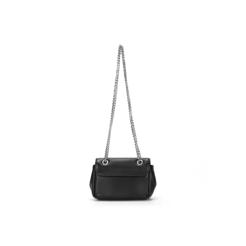 Vivienne Westwood Soft Leather Shoulder Bag, Crossbody Bag, Wallet Trumpets Women's Black-4