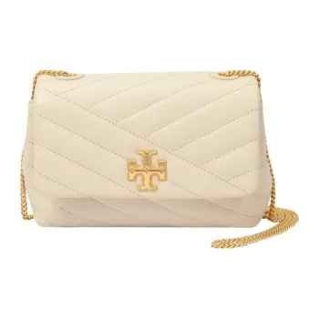 TORY BURCH Kira Leather Shoulder Bag Crossbody Bag Mini Women's White