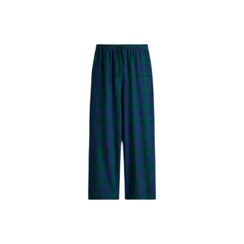 H&M Pajama Pants Women's Dark Blue Plaid