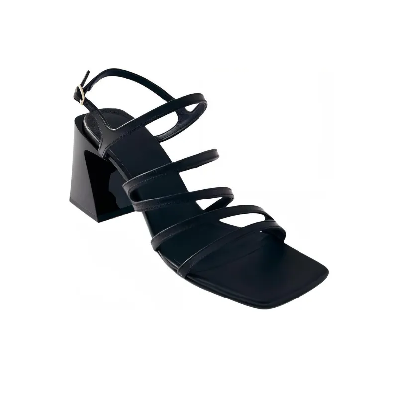 ALOHAS Aubrey Strap Sandals 8cm Women's Black-2