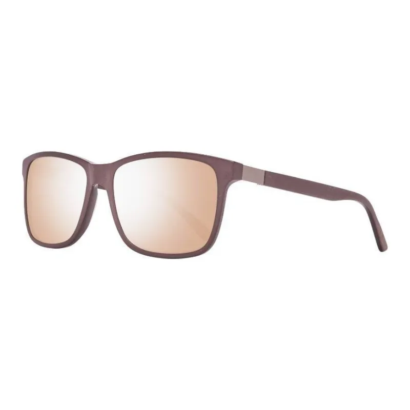 HELLY HANSEN Plastic Rectangular Sunglasses Men's Brown-0