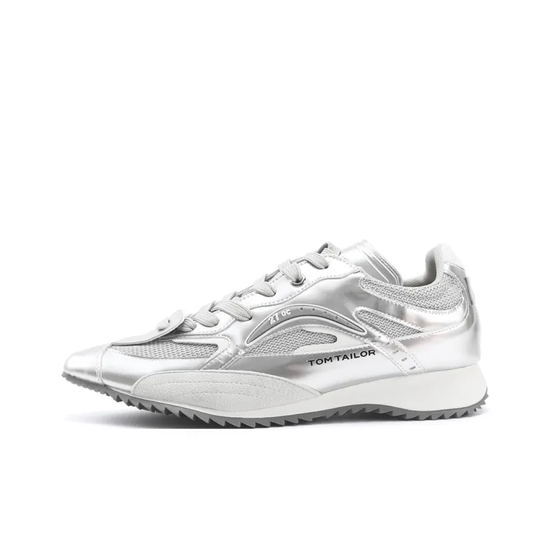 TOM TAILOR Silver Phantom Breeze Boots Height Increasing Low Top Chunky Sneakers Women's-12