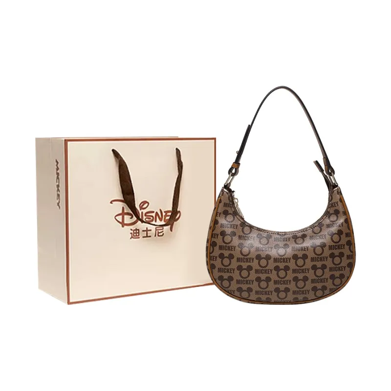 Disney Mickey Series PU Leather Crossbody Bag Regular Women's Brown-62