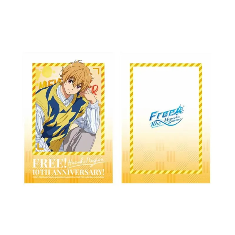 MOUXUYY Makoto Tachibana, Haruka Nanase Free 10th Anniversary Commemoration, Swim Men's Role Laser Photo Cards-21
