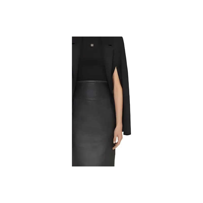 Givenchy Single Breasted Cape Jacket-4