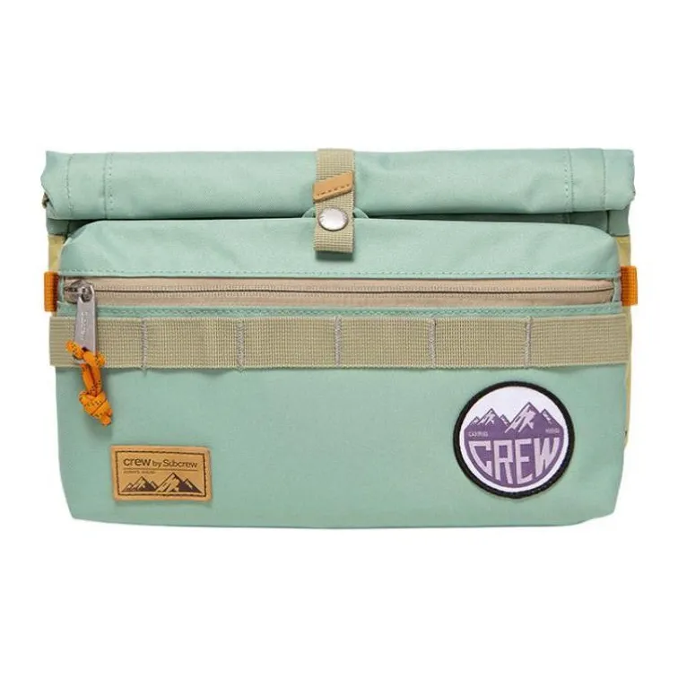 Subcrew Polyester Crossbody Bag Shoulder Bag Small Size Unisex Gray Pea Green-1