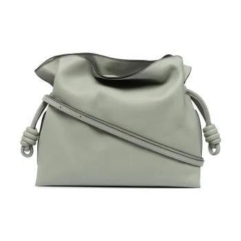 LOEWE Flamenco Clutch In Nappa Calfskin Ash Grey