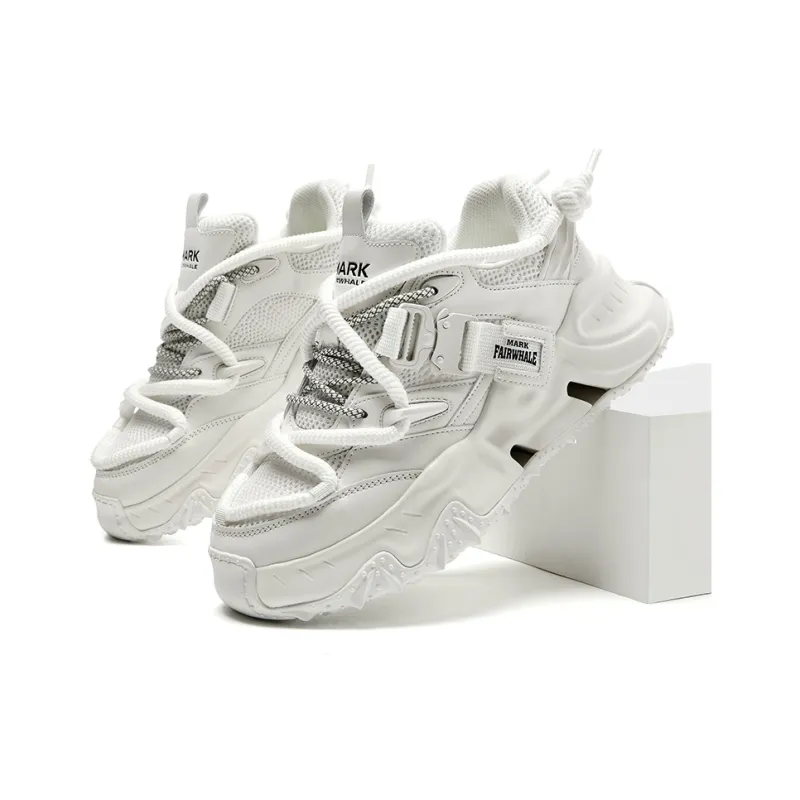 FAIRWHALE Slip Resistant, Abrasion Resistant, Lightweight Low Top Chunky Sneakers Unisex-14
