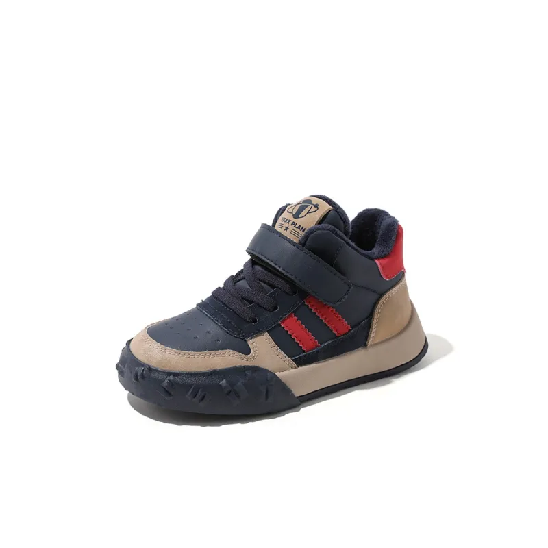 BIG WASP Slip Resistant Anti Kick Abrasion Resistant Mid Top Kids' Skateboarding Shoes Kids'-29