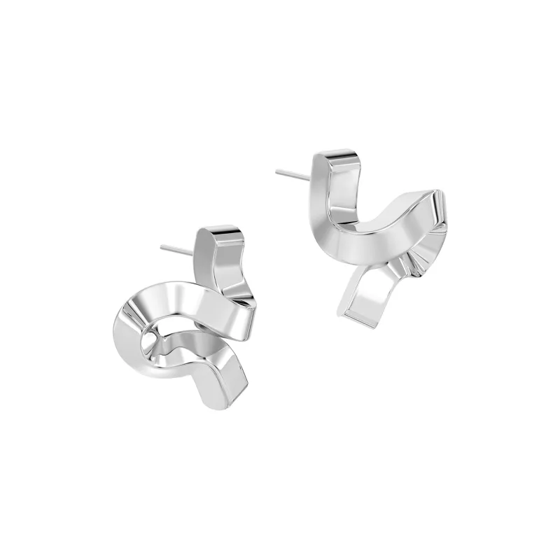 Mistova JEWELRY 925 Sterling Silver Zivi Hoop Earrings Women's-1